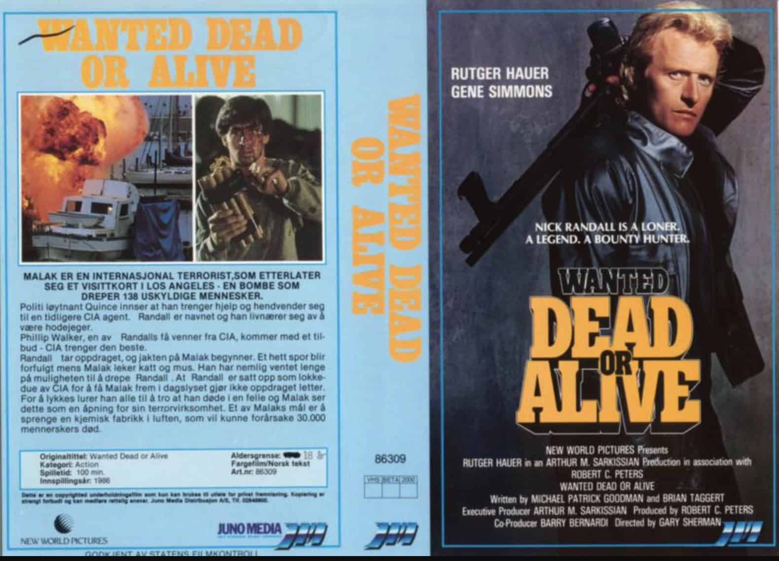 VHS: Wanted: Dead or Alive (1986)