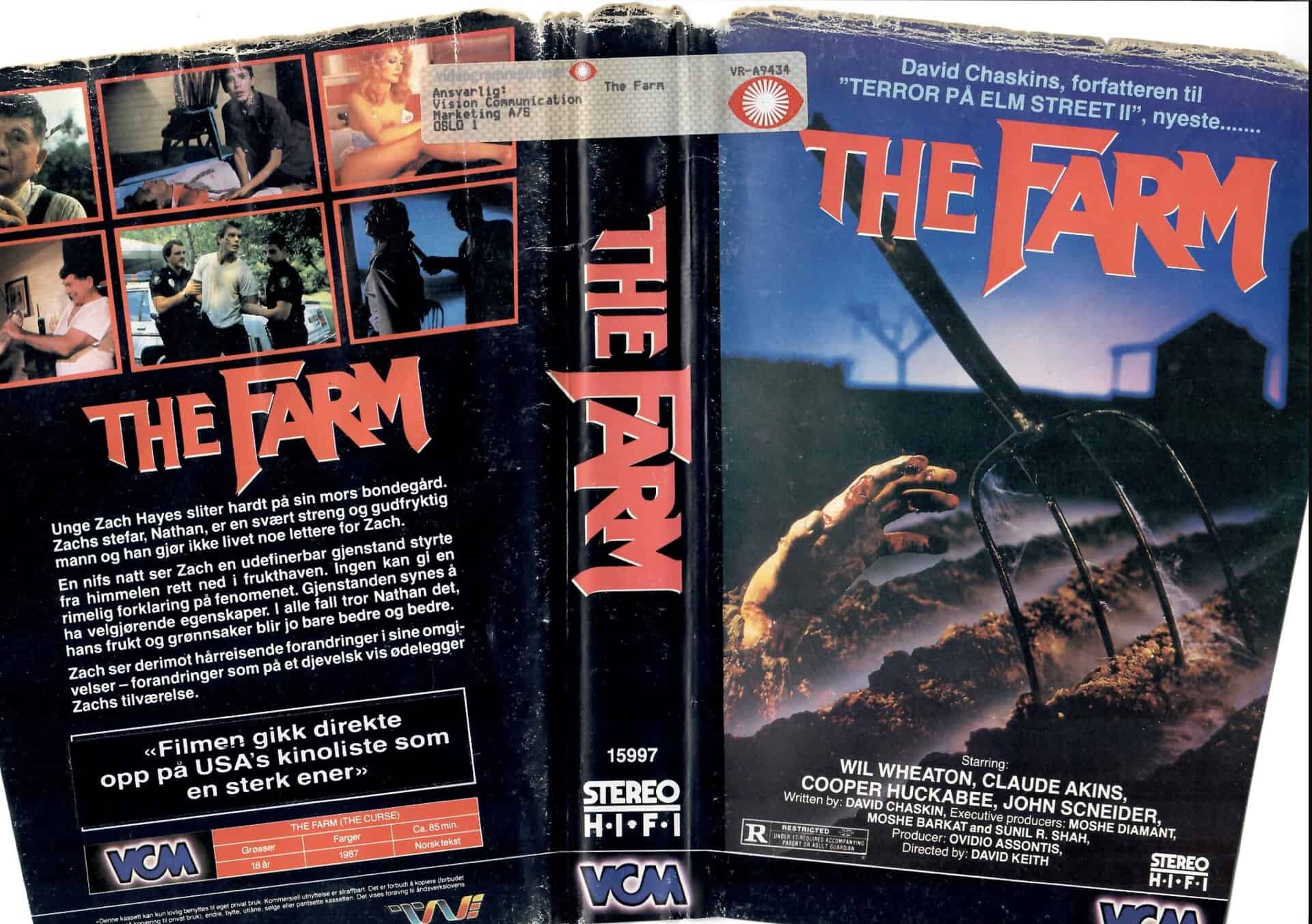 The Farm kistecover på VHS