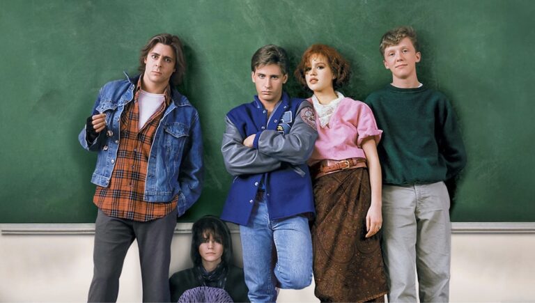 Gjengen i The Breakfast Club frå 1985