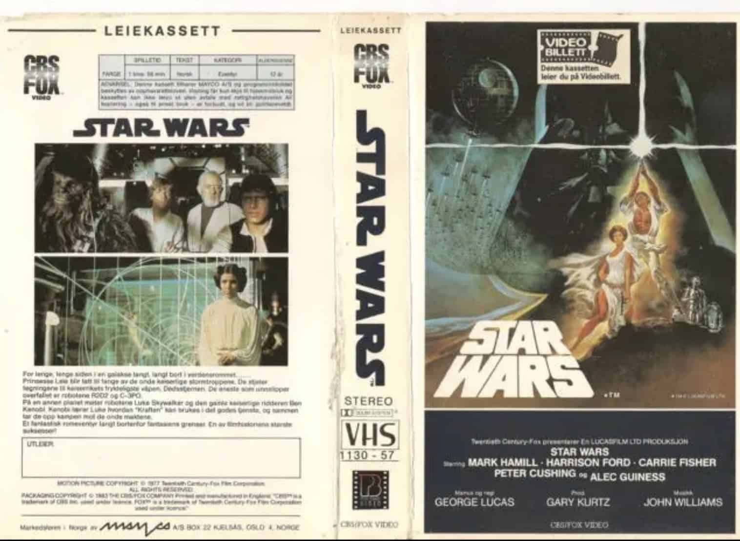 Star Wars (1977) VHS cover