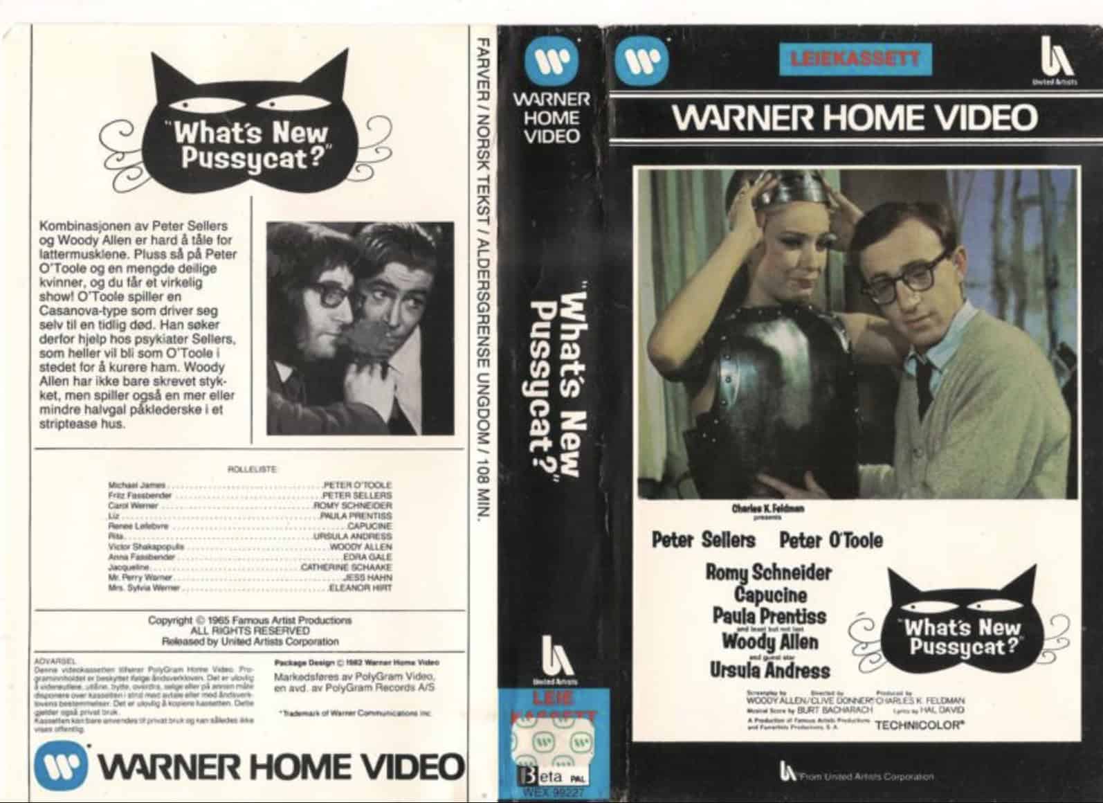 VHS Cover av What’s New Pussycat?