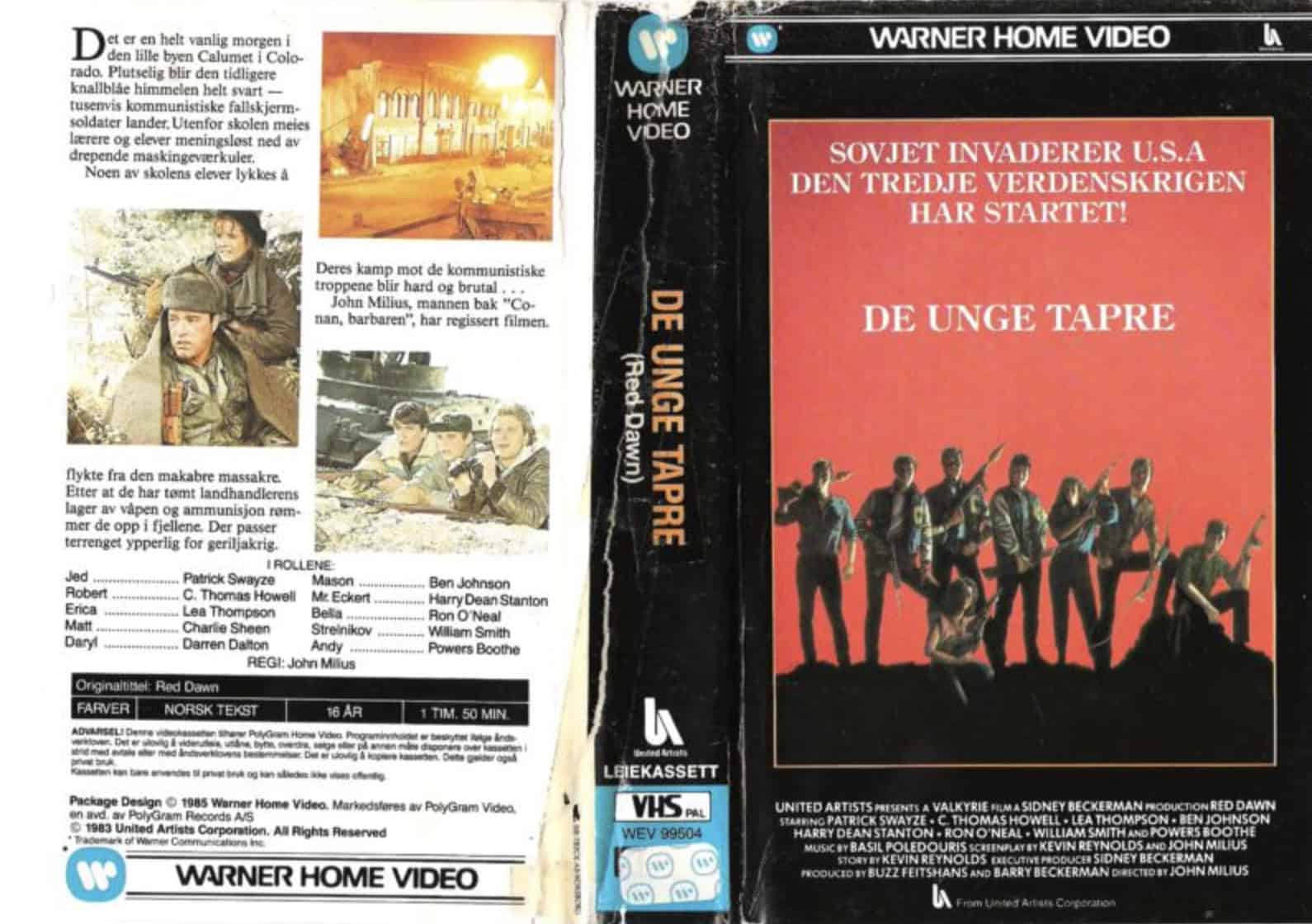 VHS cover av Red Dawn