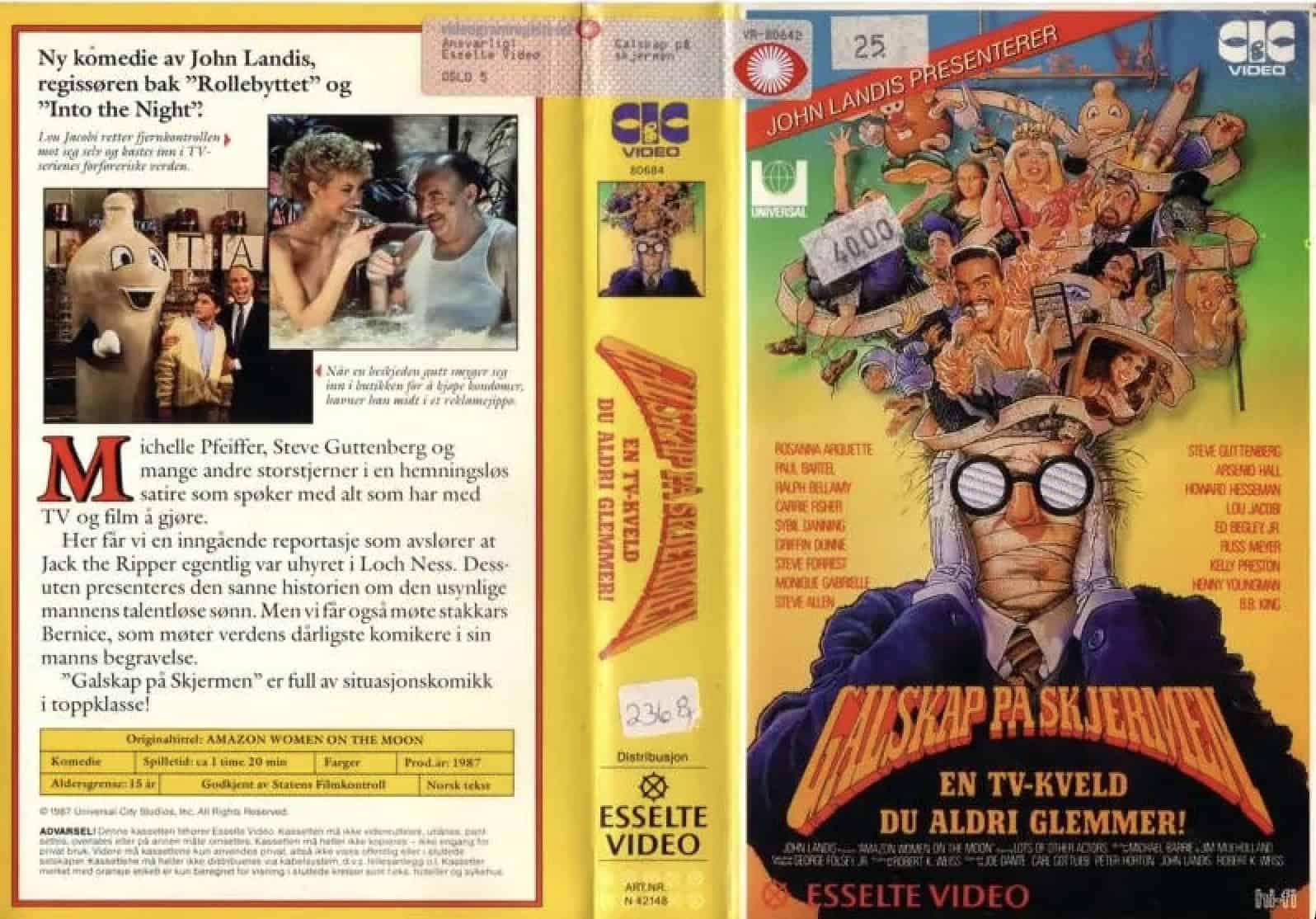 Galskap på skjermen vhs cover