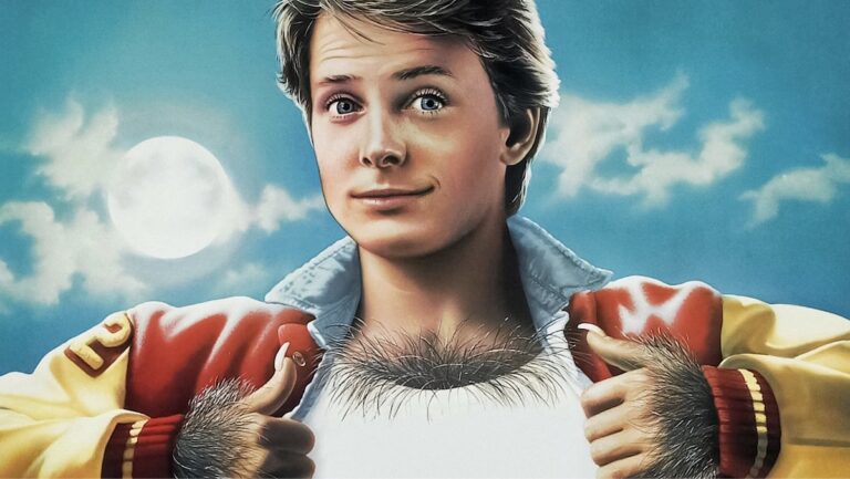 Teen Wolf (1985) poster med Michael J. Fox