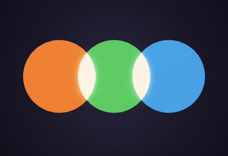 Letterboxd logo med sine tre farger