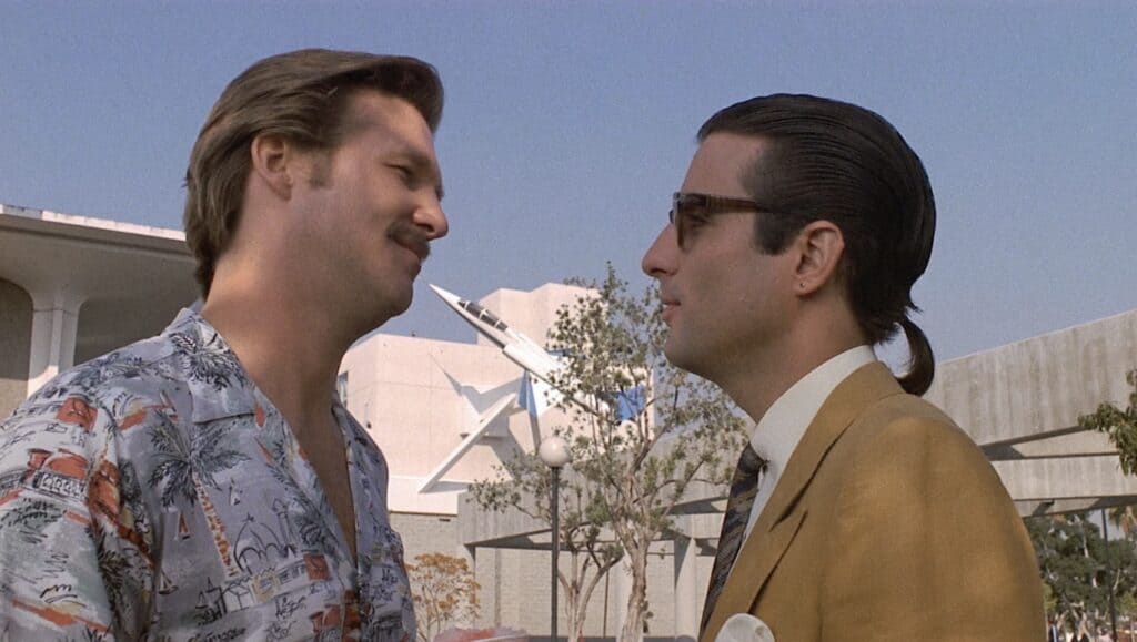 8. Million Ways To Die (1986) Jeff Bridges og Andy Garcia i konfrontasjon.
