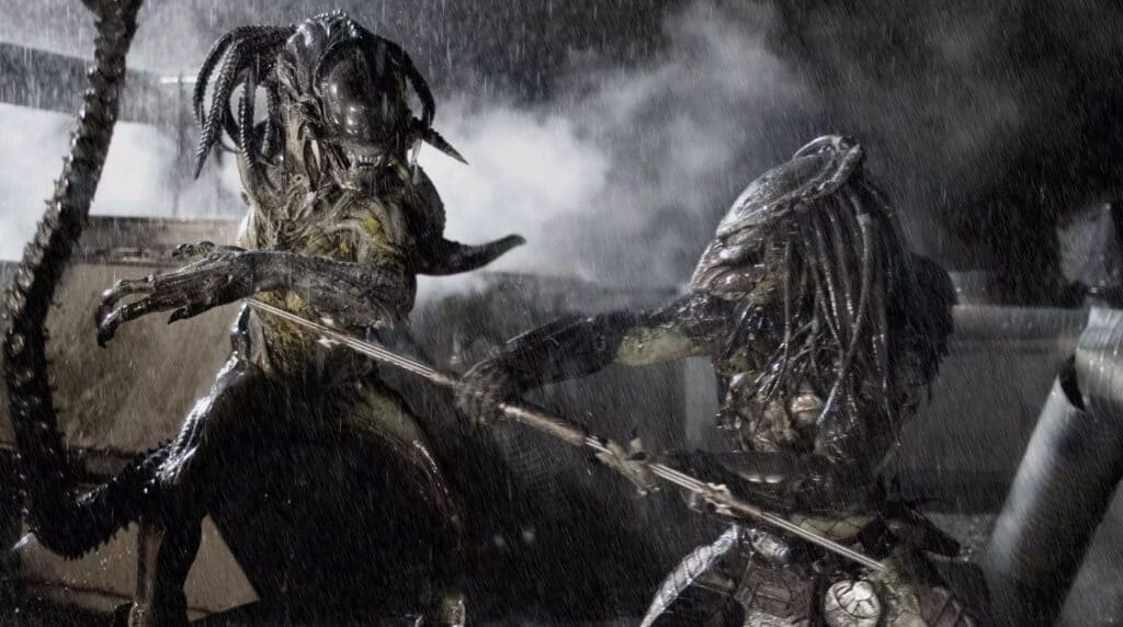 Alien møtar Predator i filmen AVP: Requiem