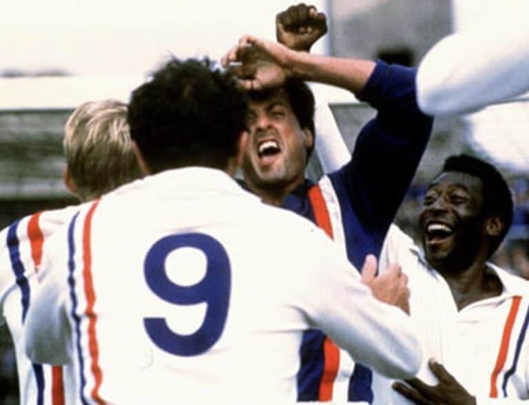 Sylvester Stallone i krigsfilmen Escape To Victory - Film og Fotball