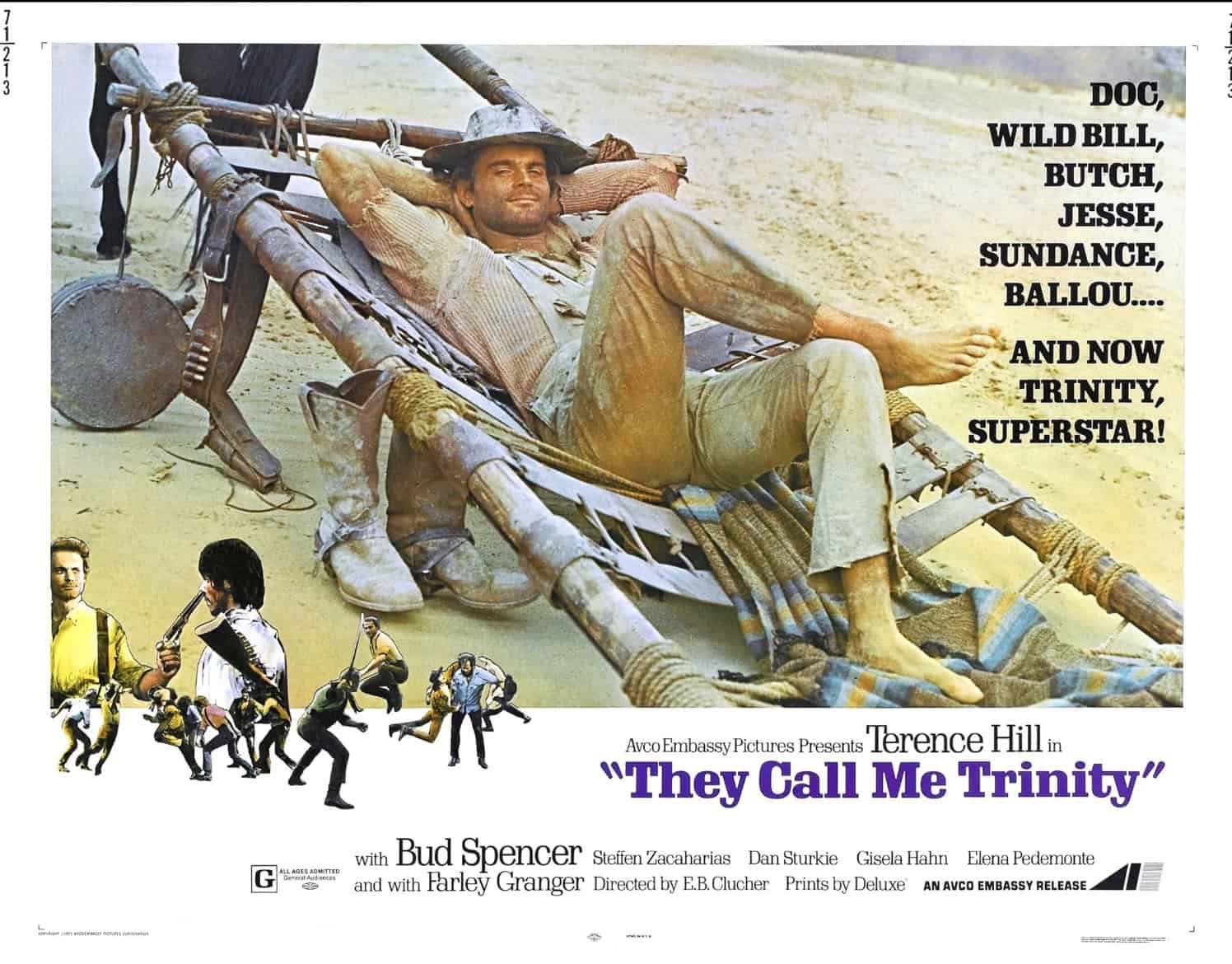 Poster av Terence Hill i They Call Me Trinity