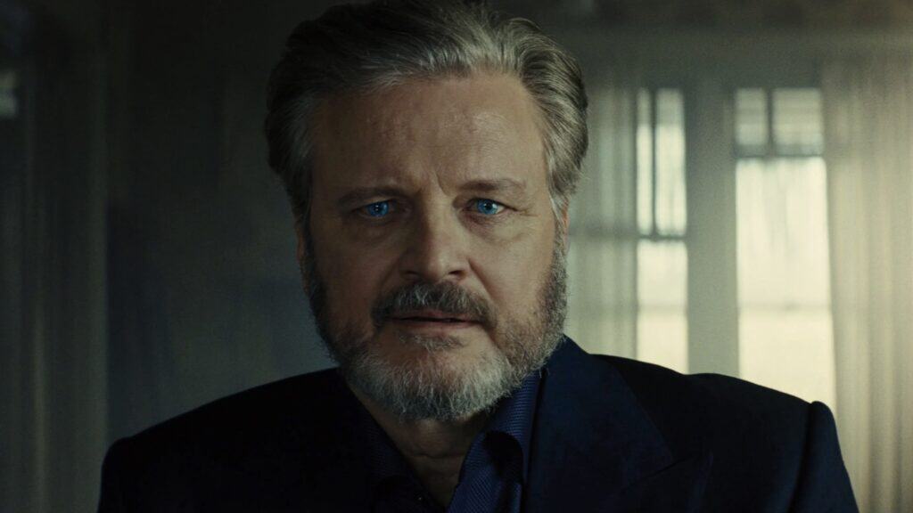 Colin Firth som filmen formidable antagonist
