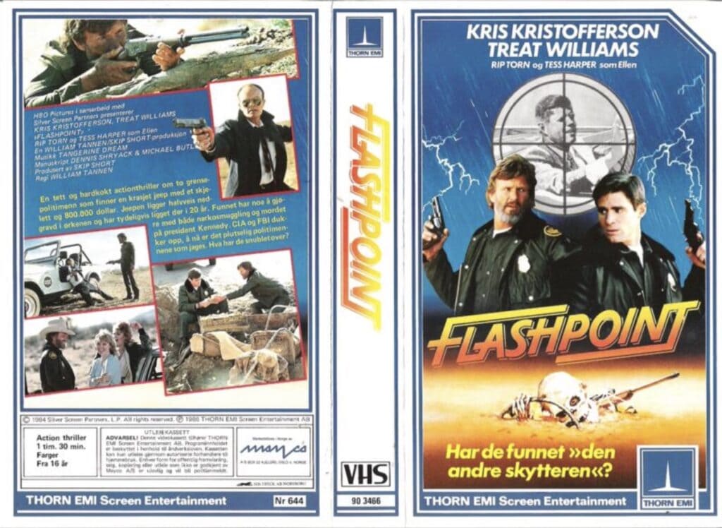 Det norske VHS filmcoveret av Flashpoint.