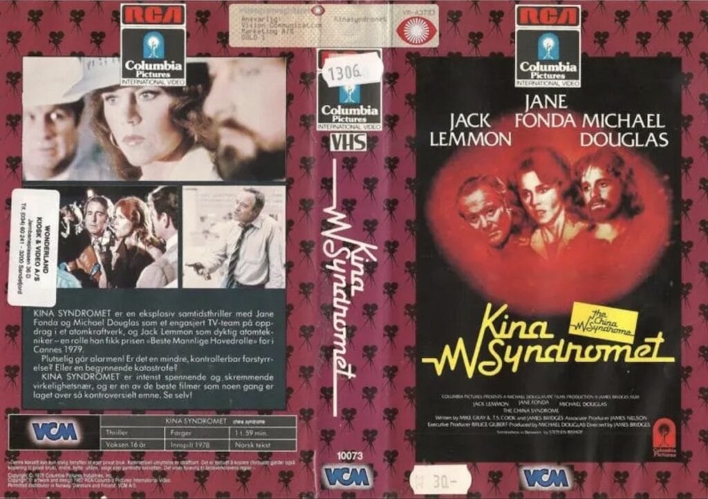 Det norske VHS-coveret av Kinasyndromet (1979)