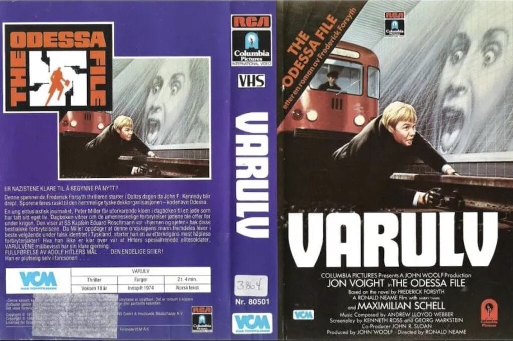 The Odessa File (1974) norske VHS-coveret