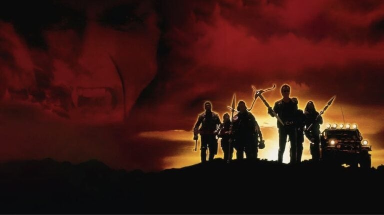 Ein poster av John Carpenters "Vampires" frå 1998