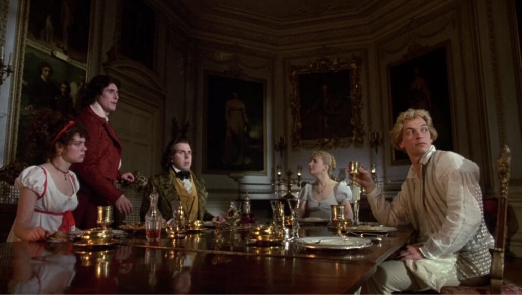 Natasha Richardson, Julian Sands, Gabriel Byrne, Myriam Cyr og Timothy Spall er klar for ei natt dei aldri vil gløyme! Frå filmen Gothic (1986).