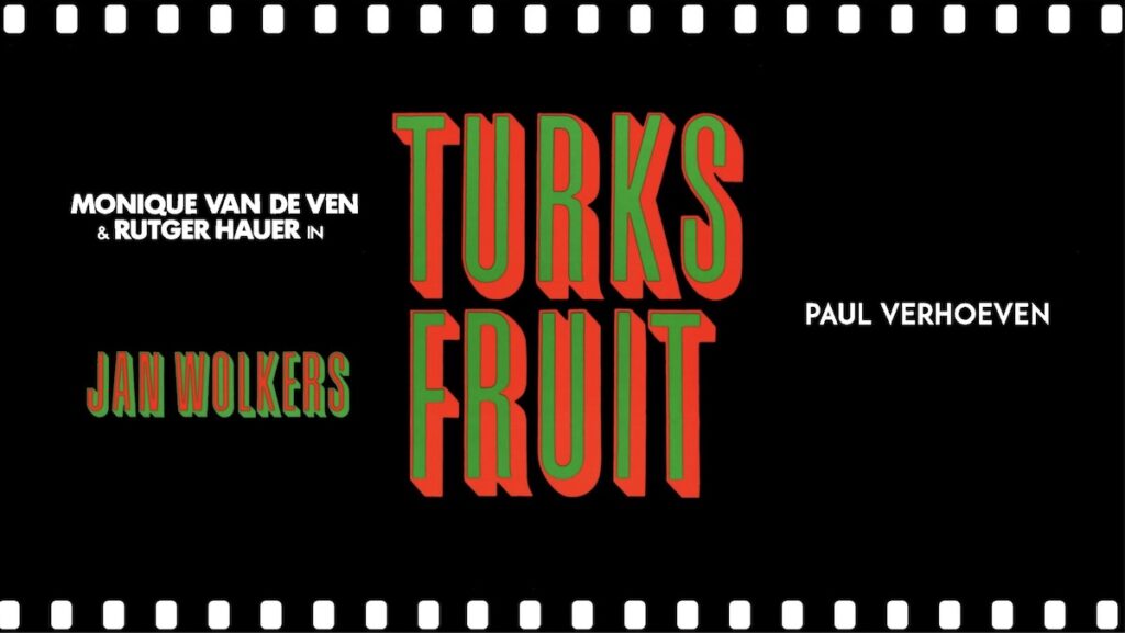 Ein poster av Paul Verhoevens Turkish Delight.