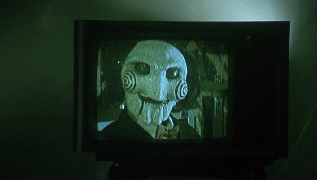 Jigsaw i skrekkfilmen Saw frå 2004.