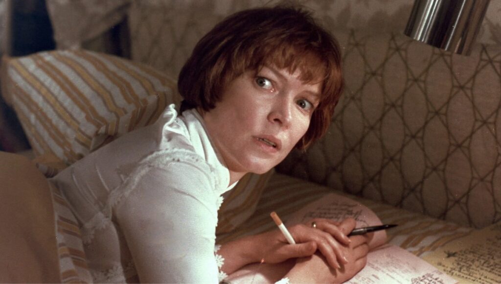 Ellen Burstyn som den fortvilte mora i The Exorcist (1973)
