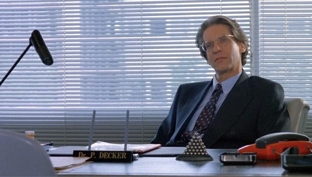 David Cronenberg som gal psykolog i Clive Barkers Nightbreed.