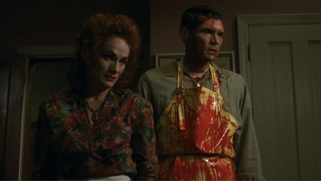 Everett McGill og Wendy Robie som to fantastiske skurkar i Wes Cravens The People under The Stairs.