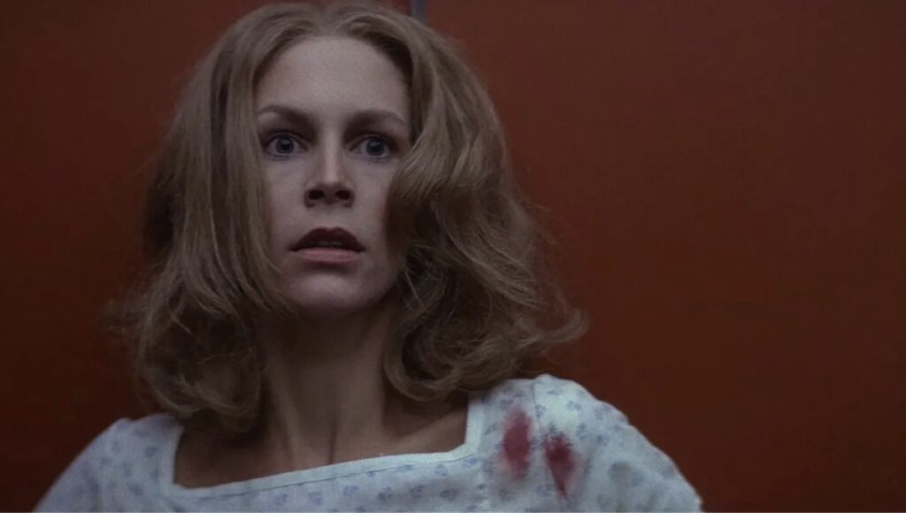 Jamie Lee Curtis skal nok ein gong møte sin nemisis Michael Myers i skrekkfilmen Halloween II (1981)
