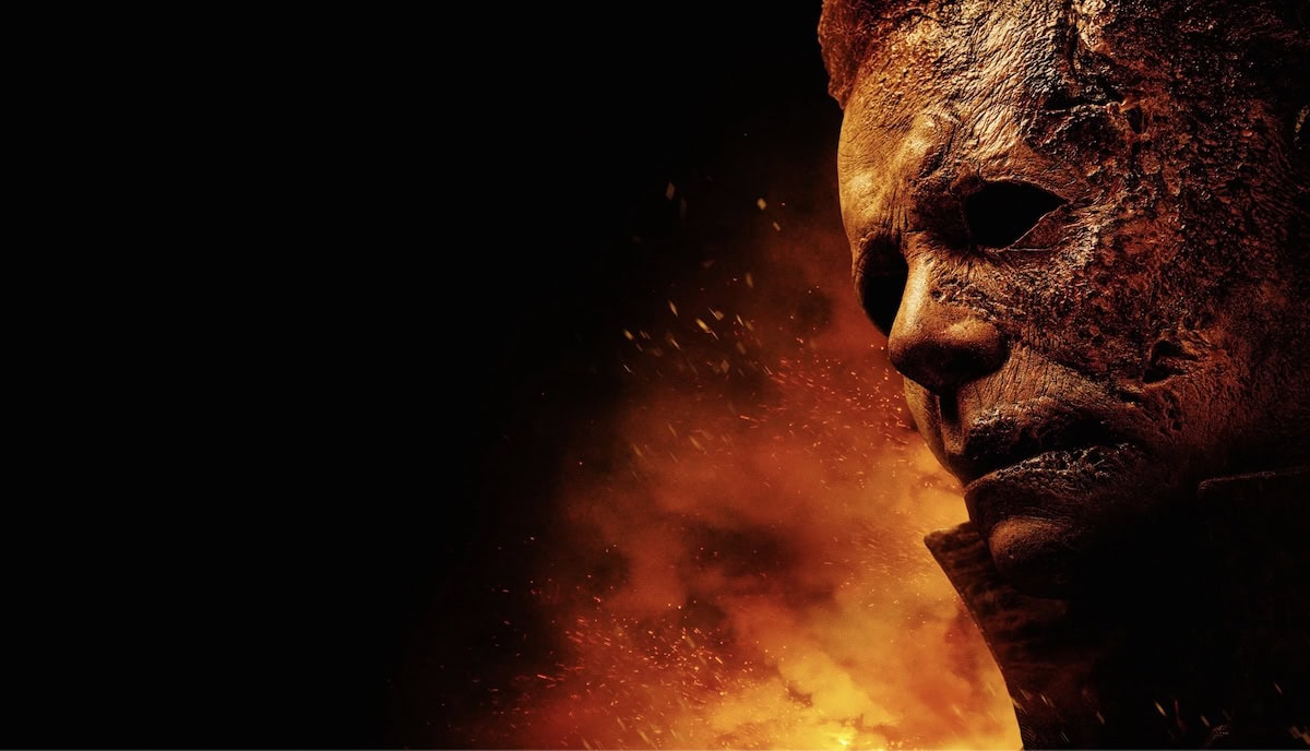 Ein poster av slasherfilmen Halloween Kills (2021).