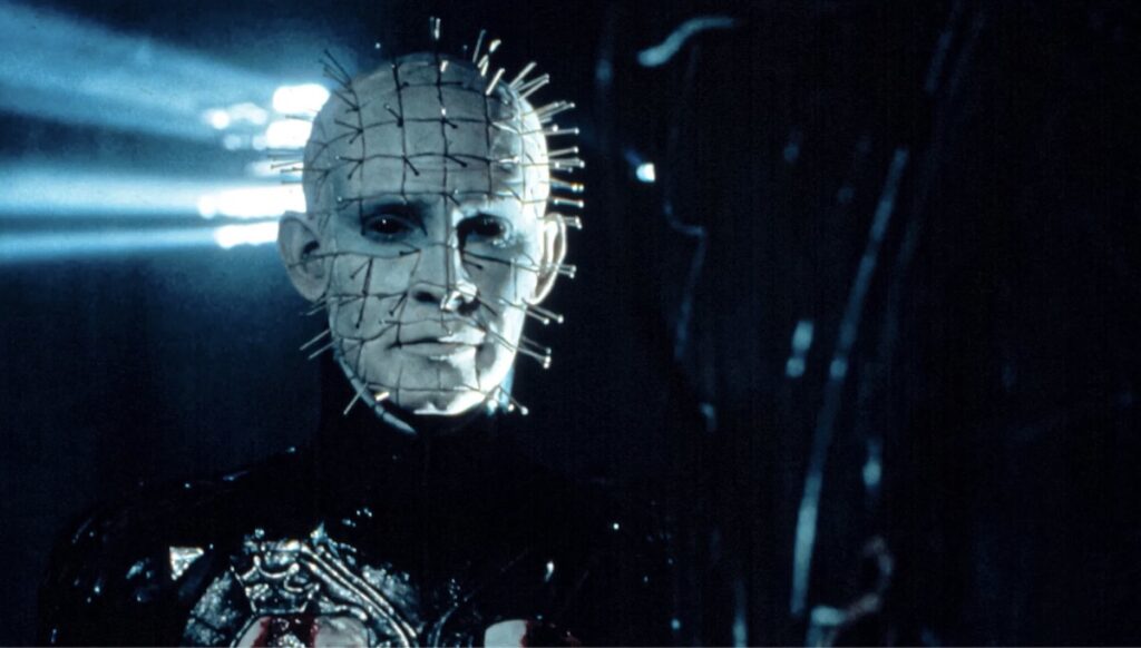 Cenobite Pinhead frå Clive Barkers Hellraiser (1987).