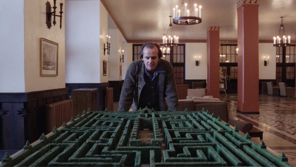 Jack Nicholson som vaktmesteren "Jack" i skrekkfilmen The Shining.