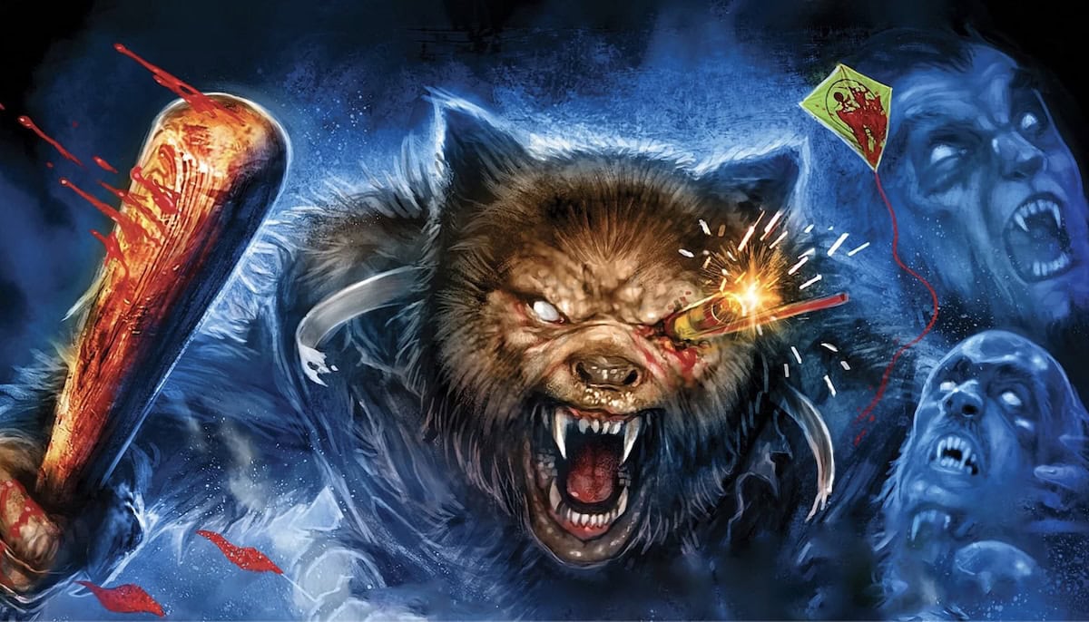 Ein poster av varulvfilmen Silver Bullet (1985)