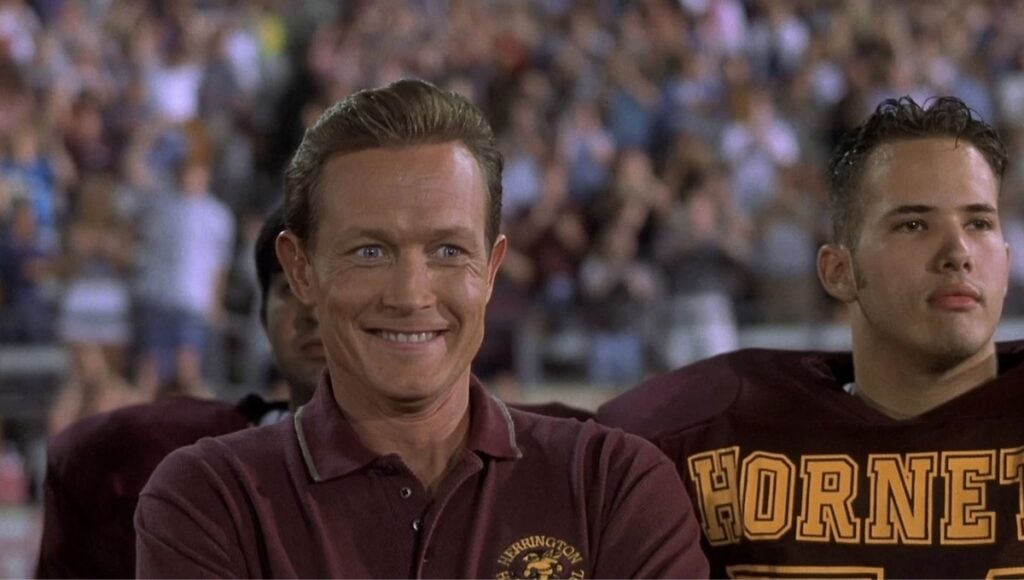 Robert Patrick som gymlærar i filmen The Faculty.