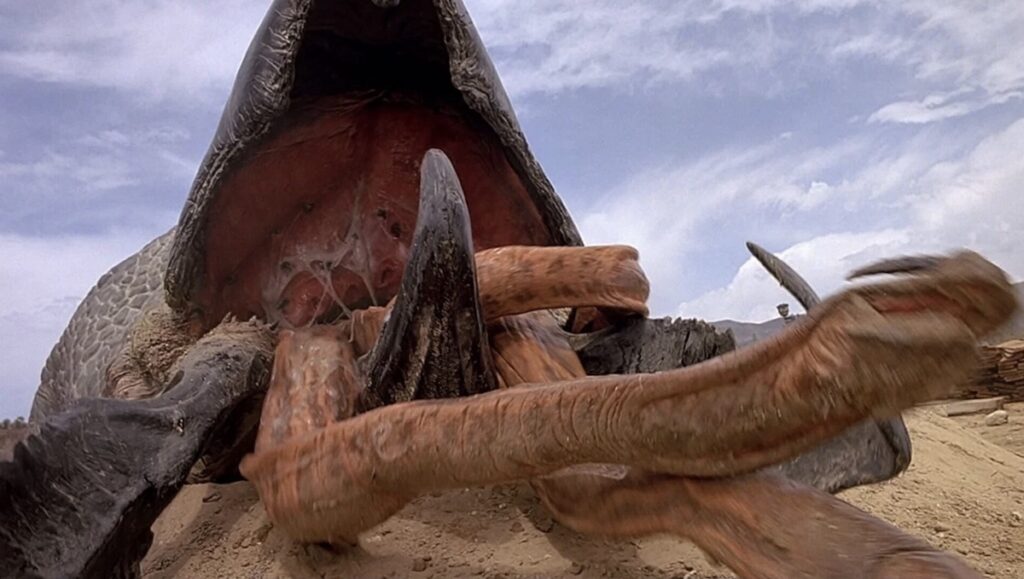 Monsteret Graboids frå filmen Tremors (1990).