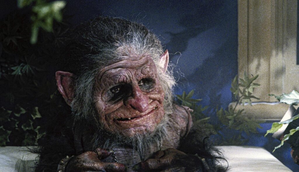 Trollet Torok frå skrekkomedia Troll (1986).